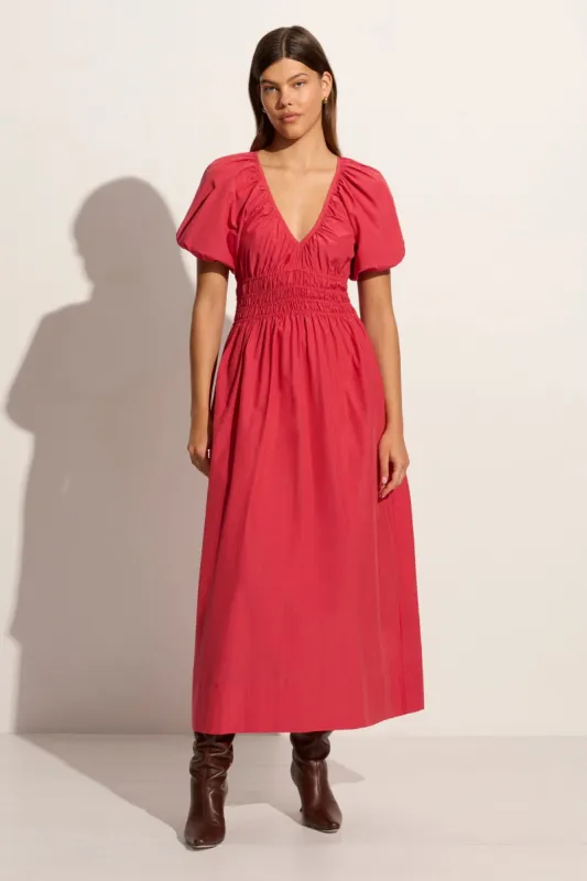 Teatro Midi Dress Crimson - Final Sale sold by Faithfull the Brand
