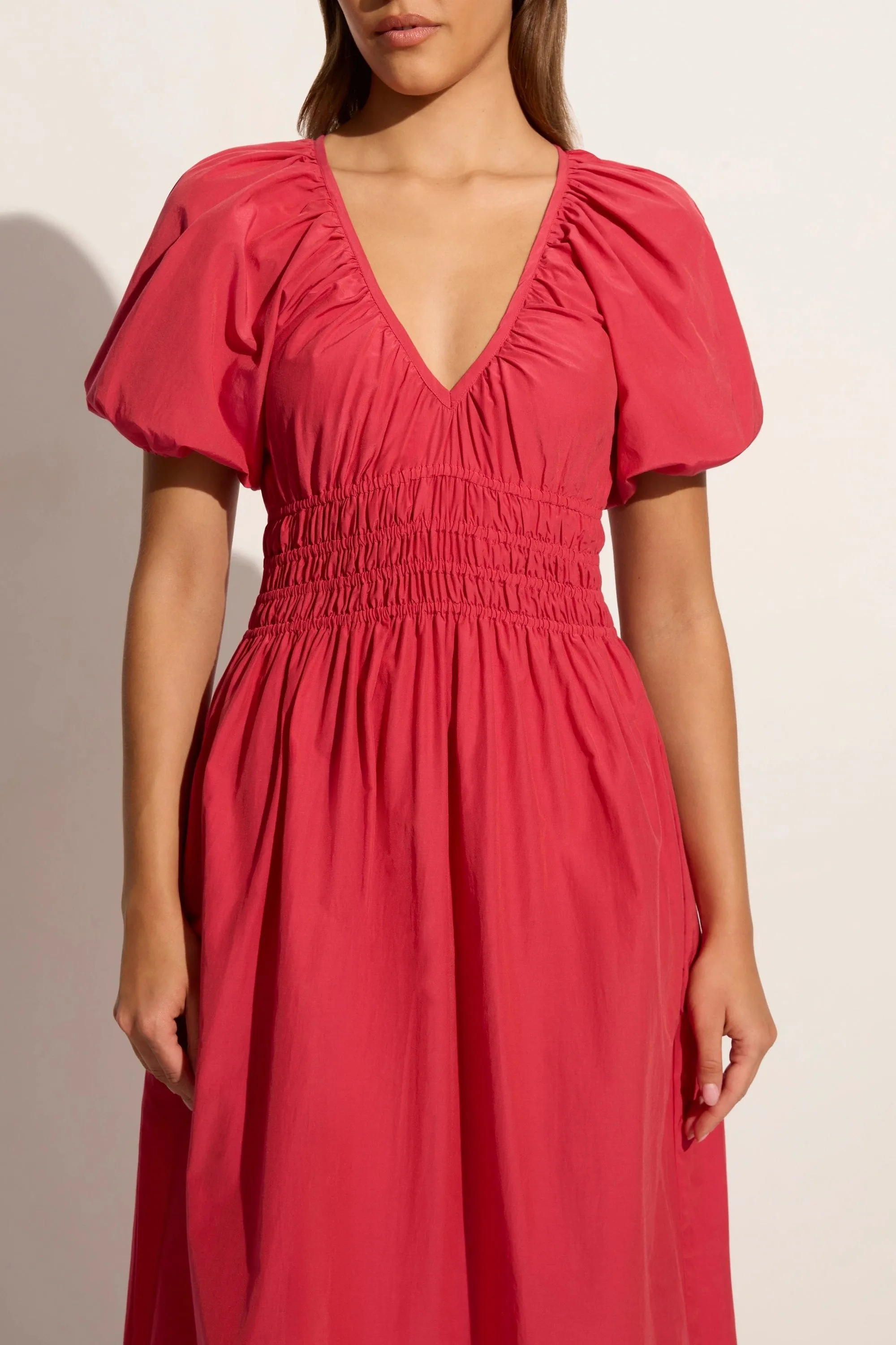 Teatro Midi Dress Crimson - Final Sale sold by Faithfull the Brand product image thumbnail 4