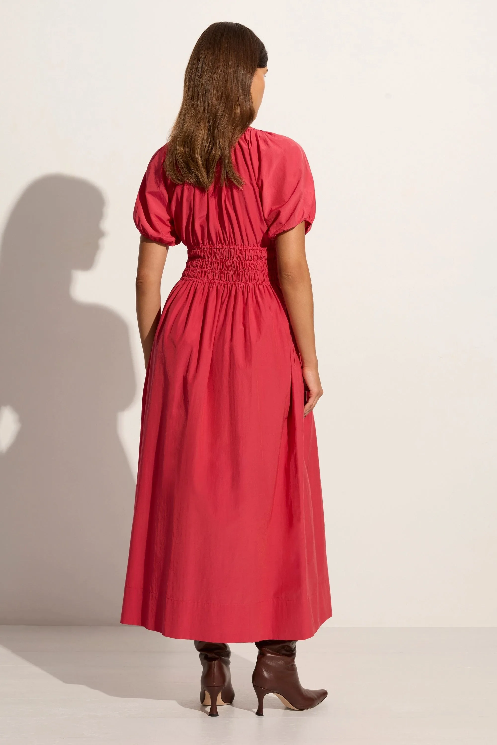 Teatro Midi Dress Crimson - Final Sale sold by Faithfull the Brand product image thumbnail 5