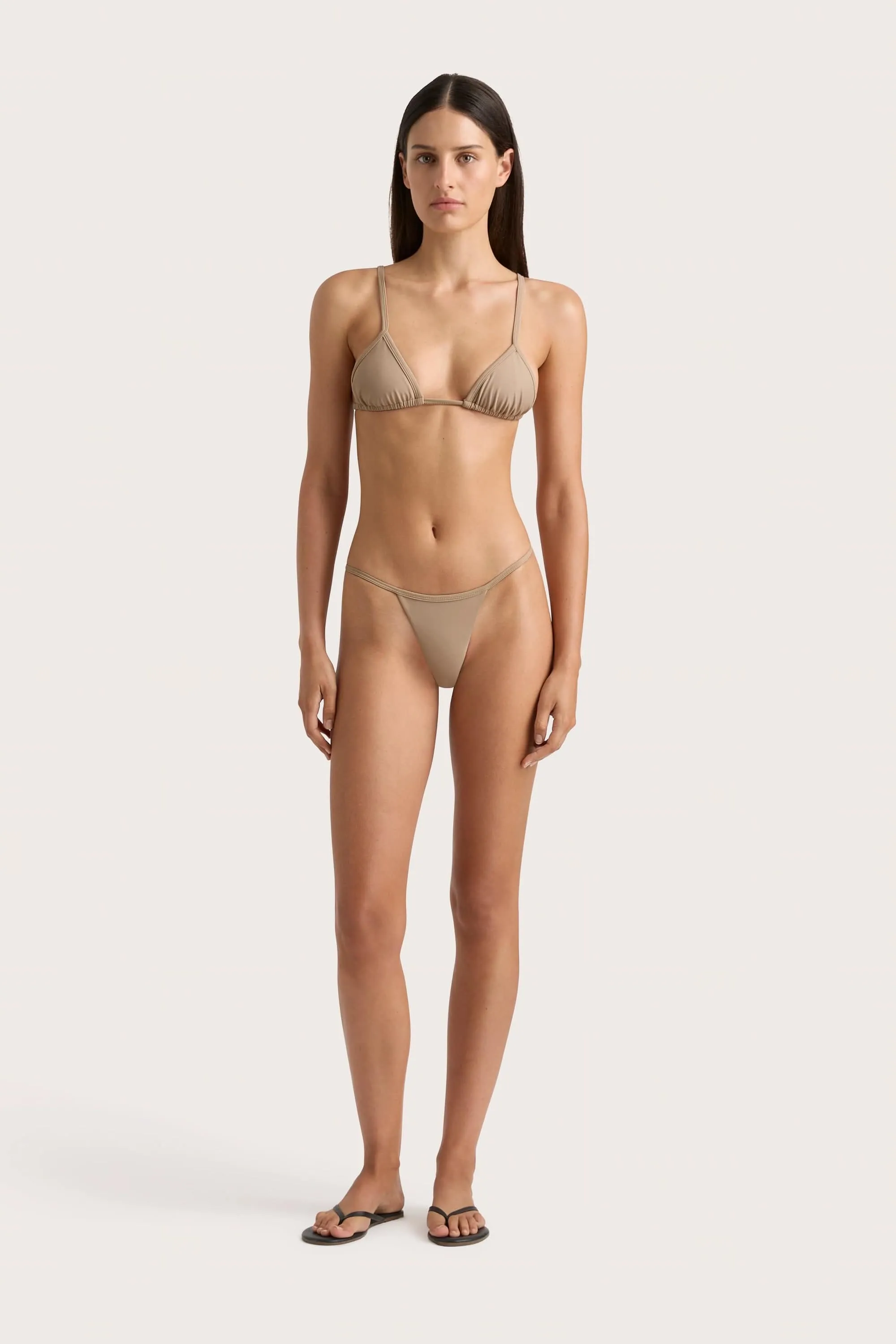 Manon Bikini Bottom Taupe - Final Sale sold by Faithfull the Brand