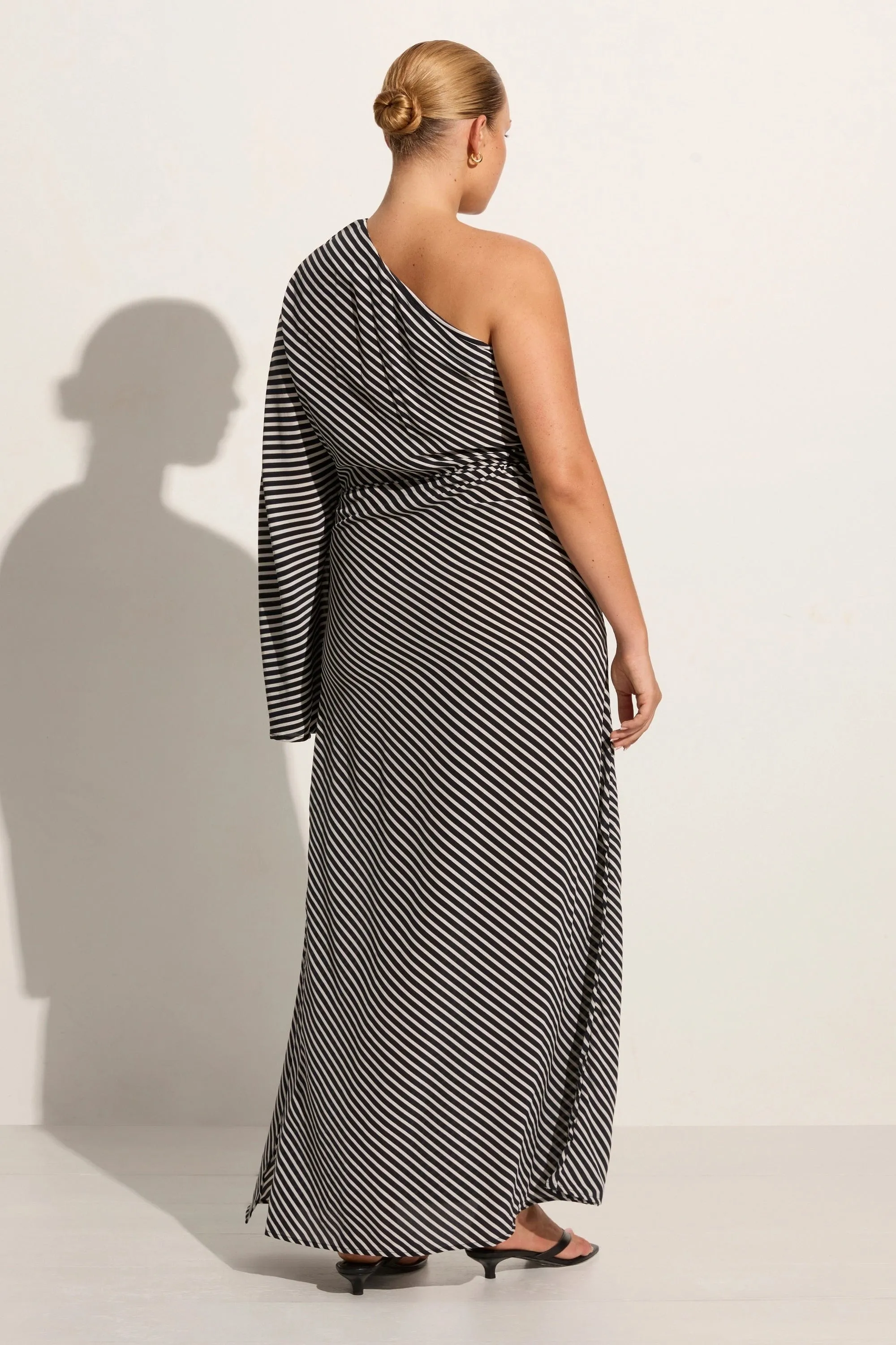Gino Maxi Dress Toscano Stripe Black - Final Sale sold by Faithfull the Brand product image thumbnail 4