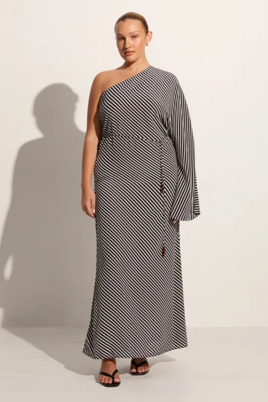 Gino Maxi Dress Toscano Stripe Black - Final Sale sold by Faithfull the Brand