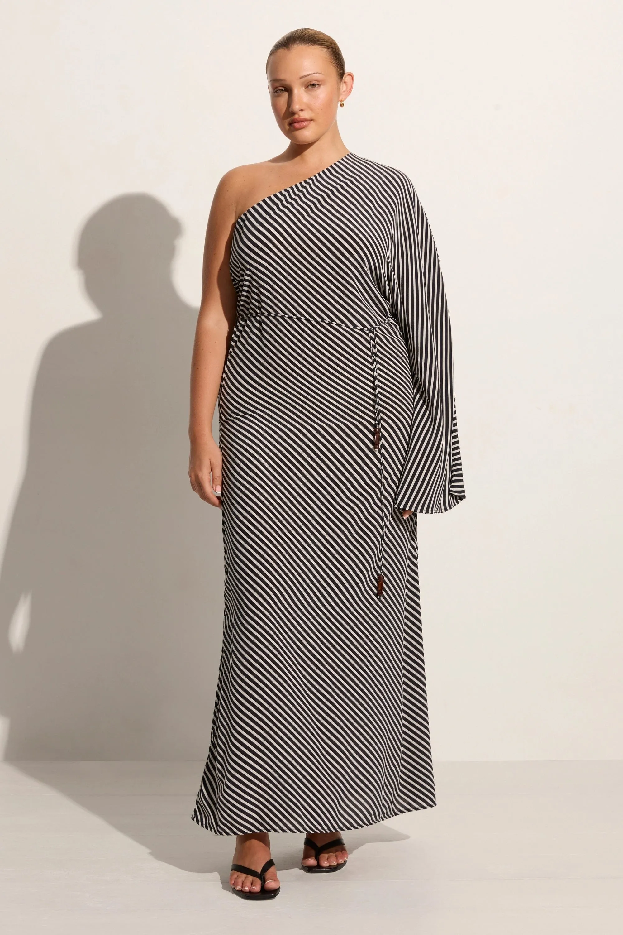 Gino Maxi Dress Toscano Stripe Black - Final Sale sold by Faithfull the Brand
