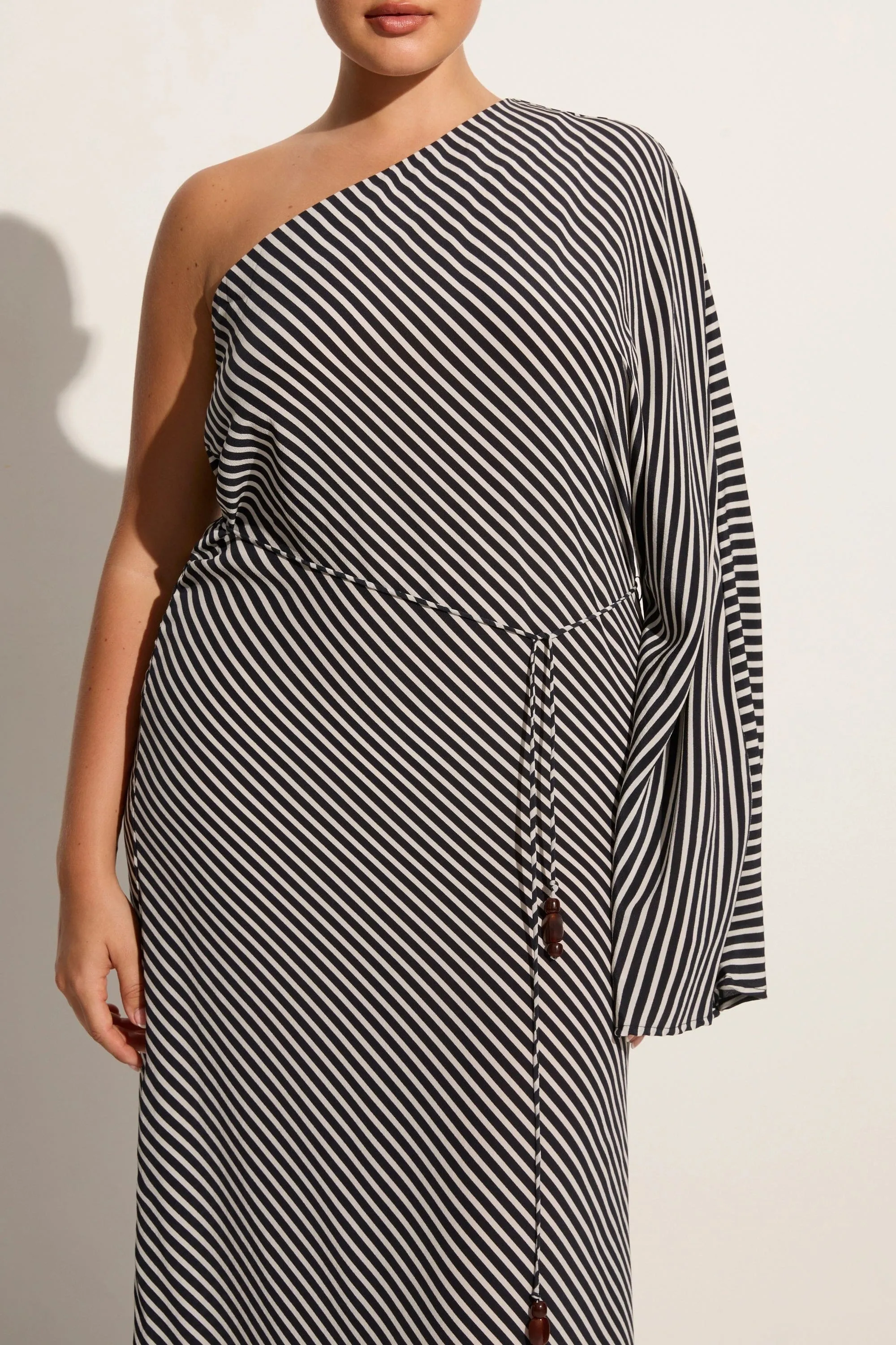 Gino Maxi Dress Toscano Stripe Black - Final Sale sold by Faithfull the Brand product image thumbnail 3