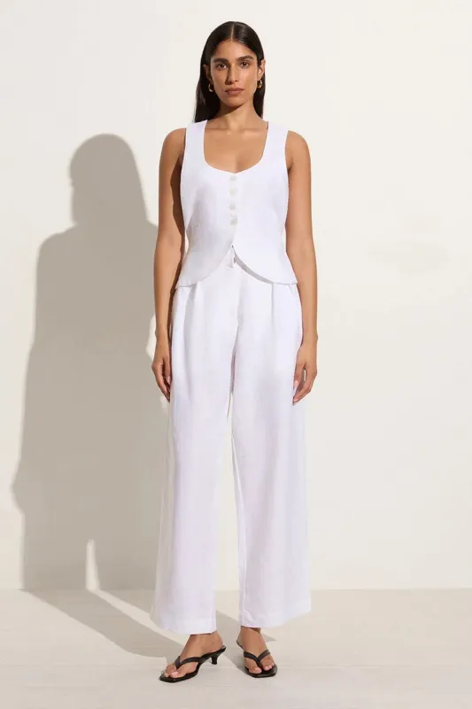 Duomo Pant White - Final Sale sold by Faithfull the Brand