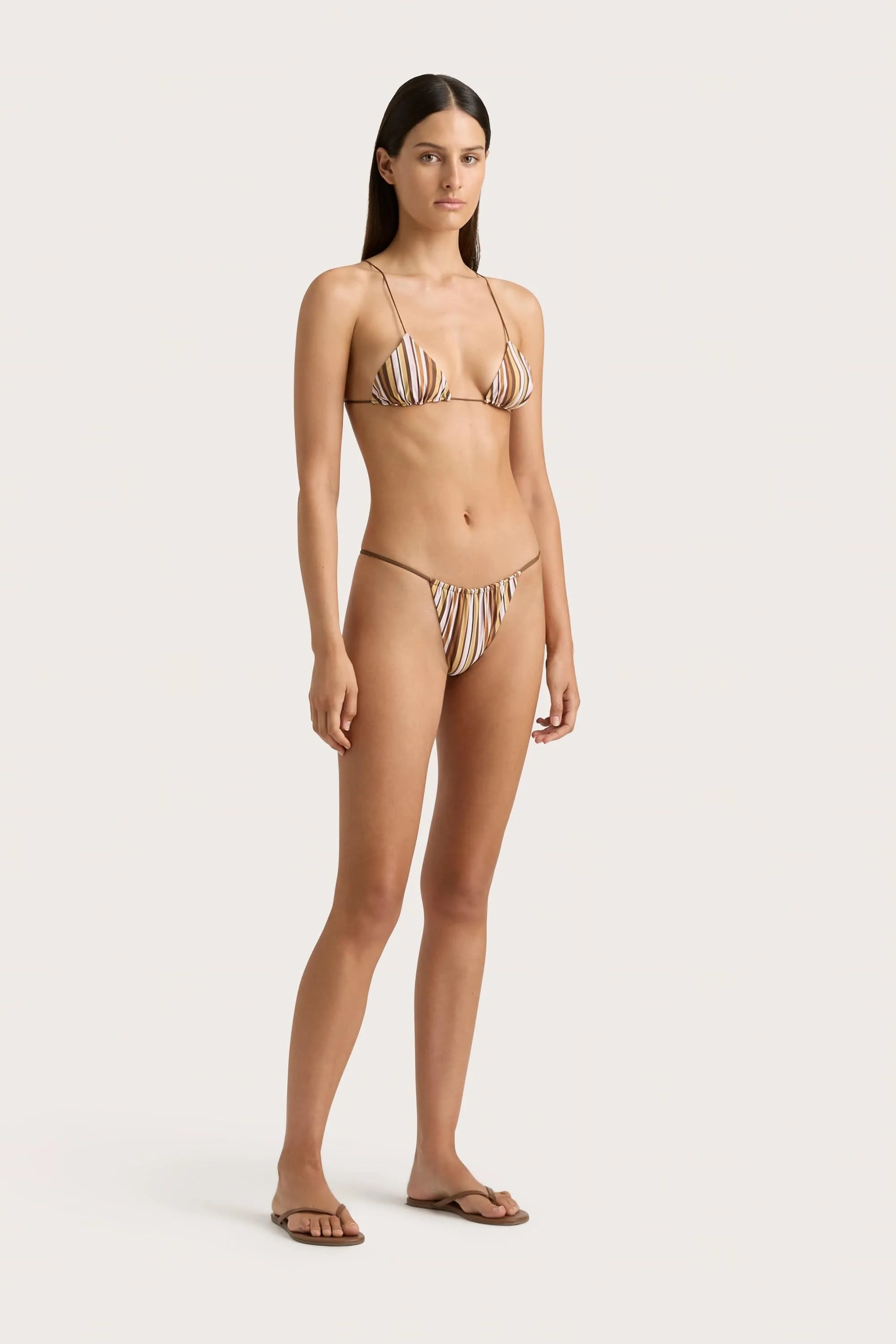 Elea Bikini Top Terracotta Stripe - Final Sale sold by Faithfull the Brand product image thumbnail 3