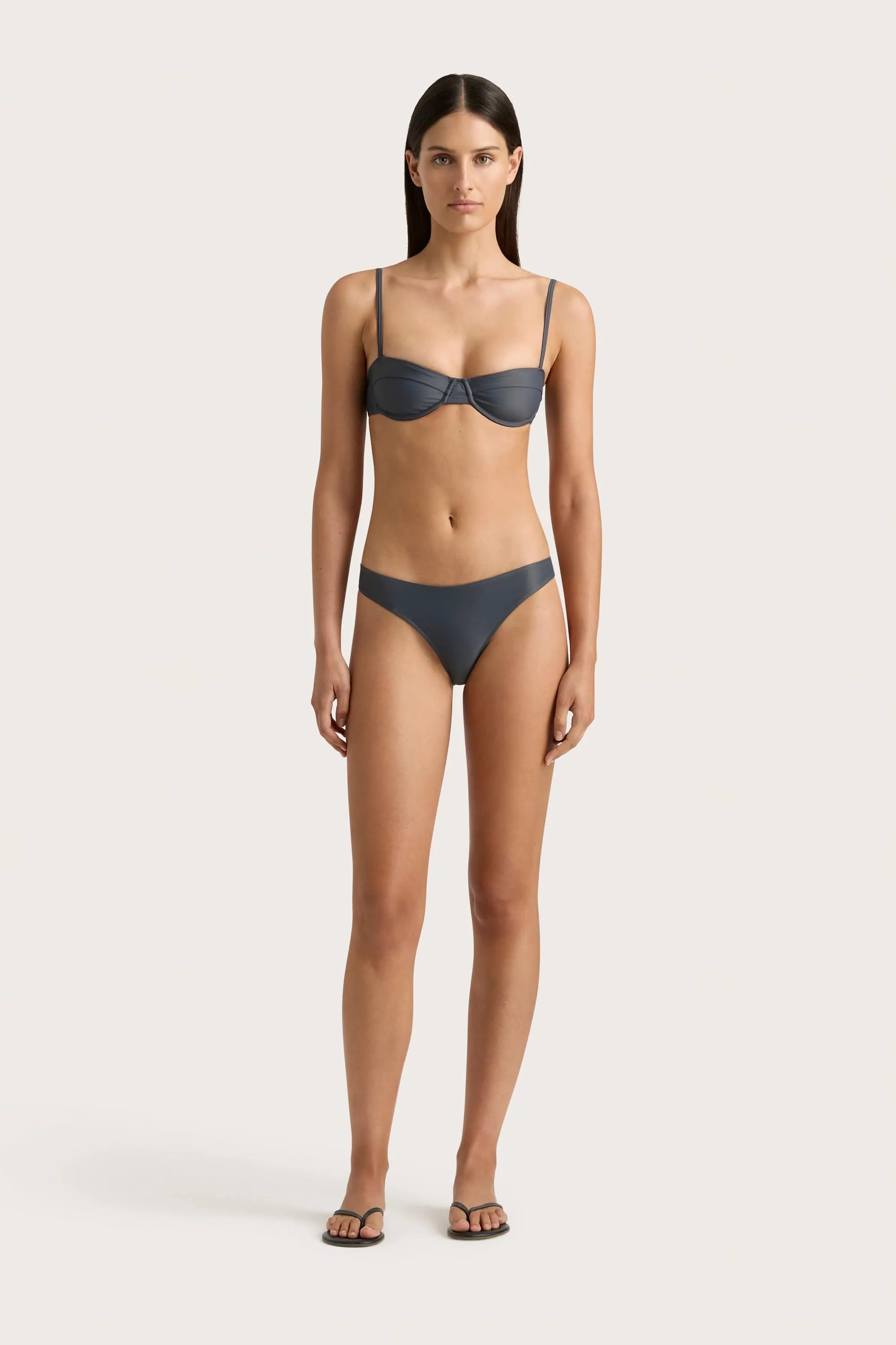 Farrah Bikini Top Charred Navy - Final Sale sold by Faithfull the Brand product image thumbnail 2