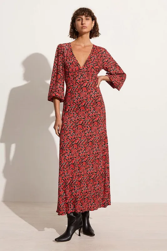Marcia Midi Dress Salema Floral - Final Sale sold by Faithfull the Brand