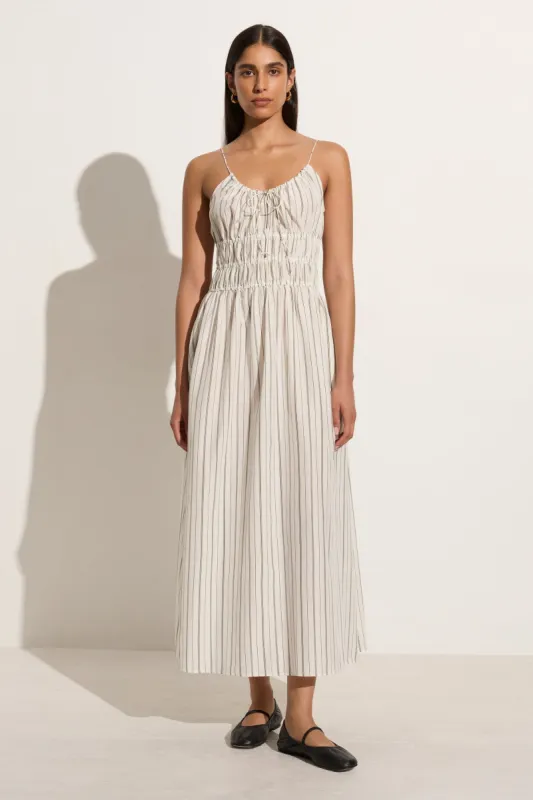 Carinna Midi Dress Trieste Stripe - Final Sale sold by Faithfull the Brand