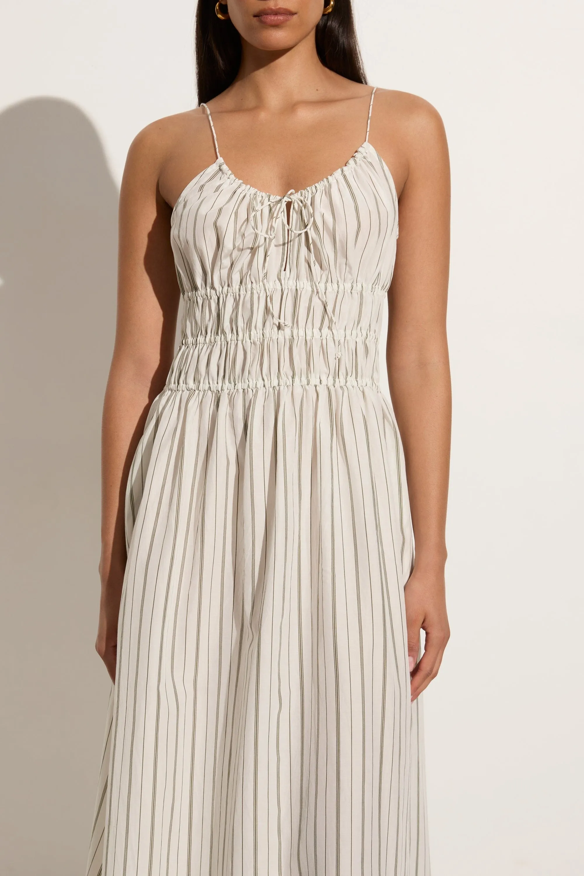 Carinna Midi Dress Trieste Stripe - Final Sale sold by Faithfull the Brand product image thumbnail 2