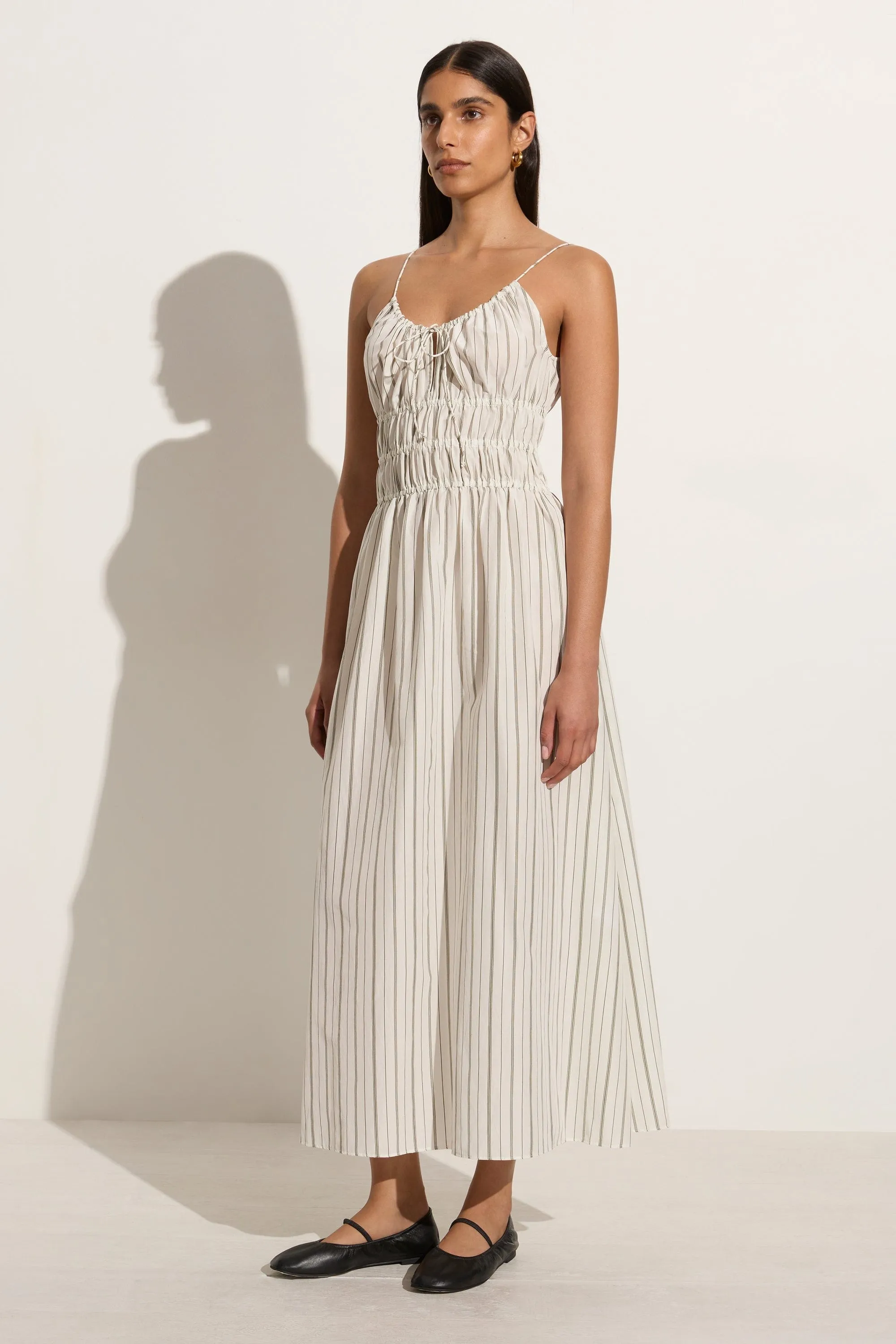 Carinna Midi Dress Trieste Stripe - Final Sale sold by Faithfull the Brand product image thumbnail 3