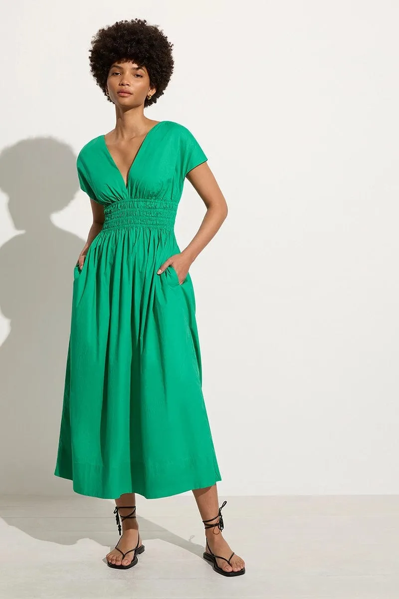 Agnes Midi Dress Verde sold by Faithfull the Brand product image thumbnail 3