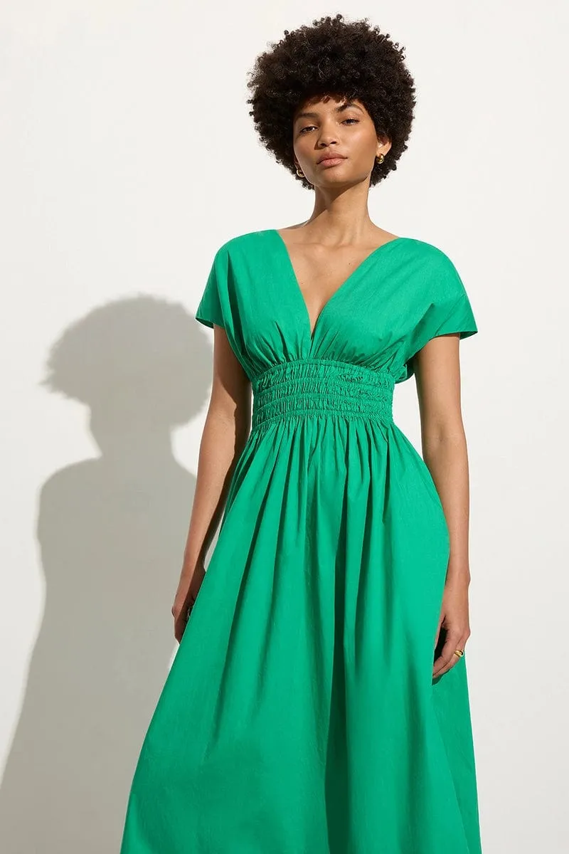Agnes Midi Dress Verde sold by Faithfull the Brand product image thumbnail 4