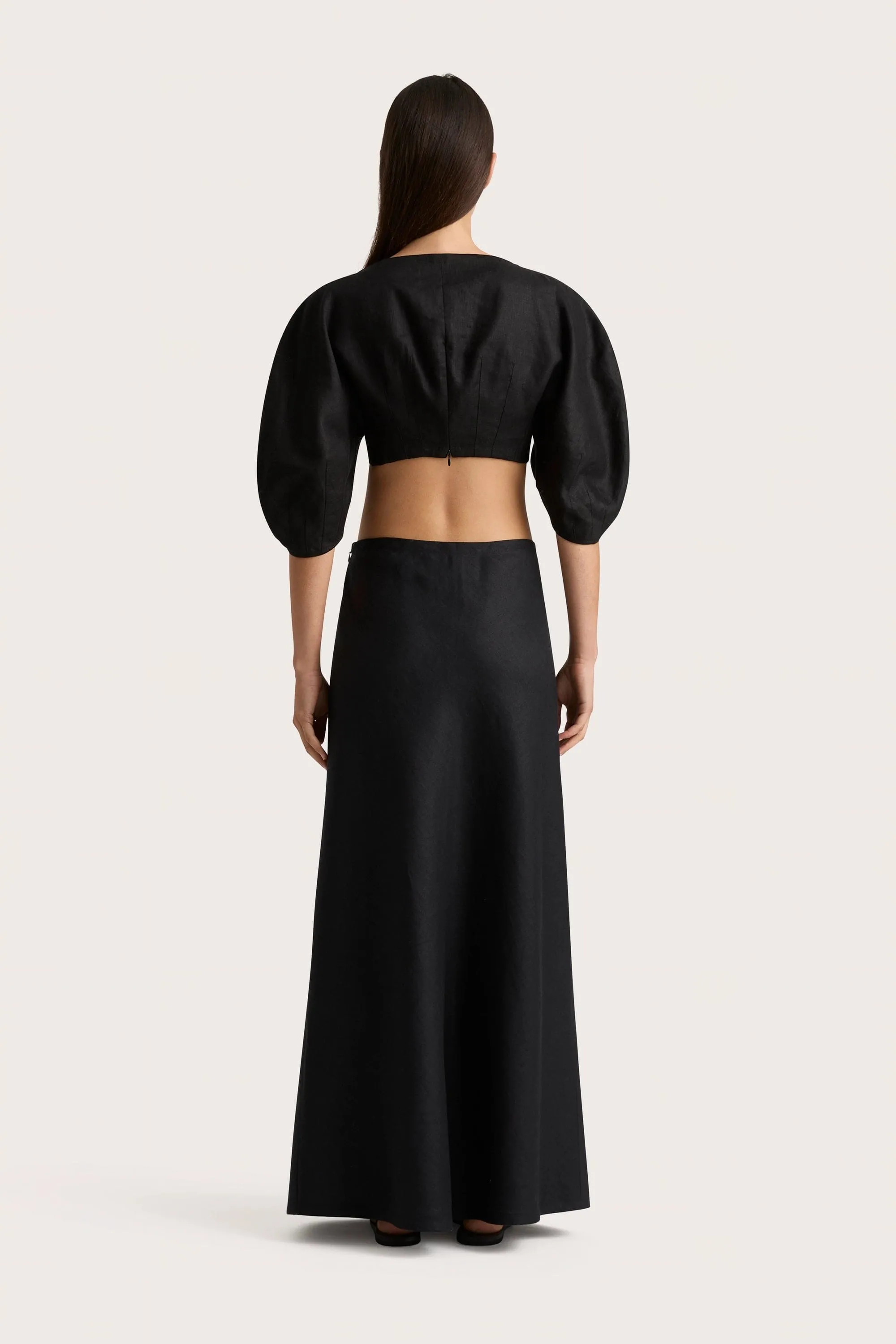 Antibes Maxi Skirt Black - Final Sale sold by Faithfull the Brand product image thumbnail 3