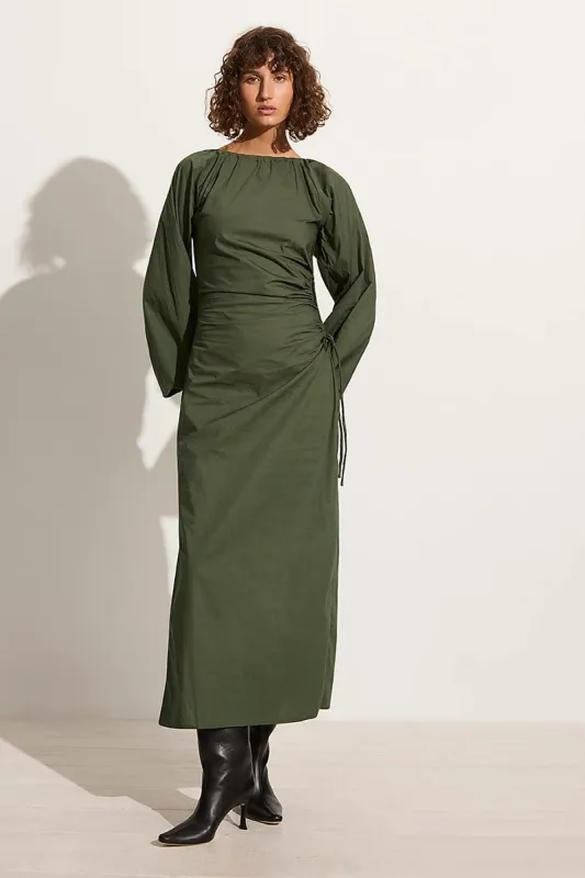 brown pineapple guipure midi dress Brown Pineapple Guipure Midi Dress