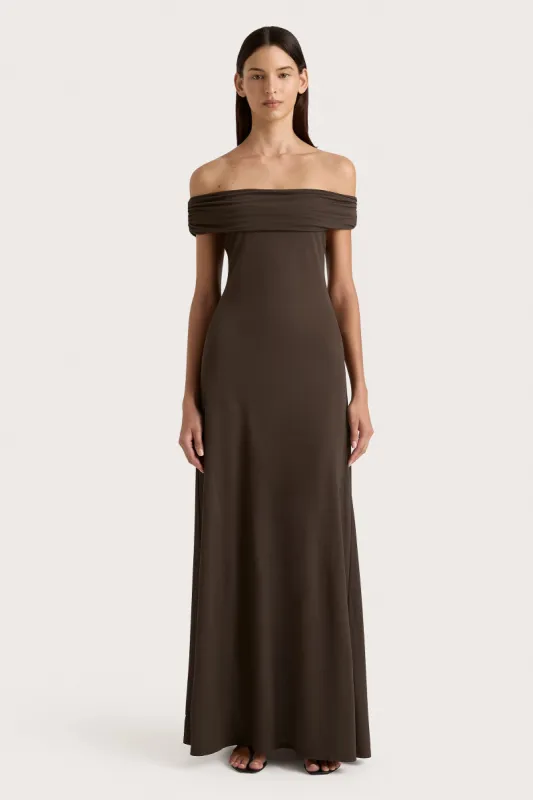 Sofie Maxi Dress Chocolate Brown - Final Sale sold by Faithfull the Brand