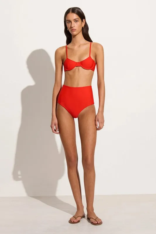 Reyes Bikini Bottoms Salsa - Final Sale sold by Faithfull the Brand