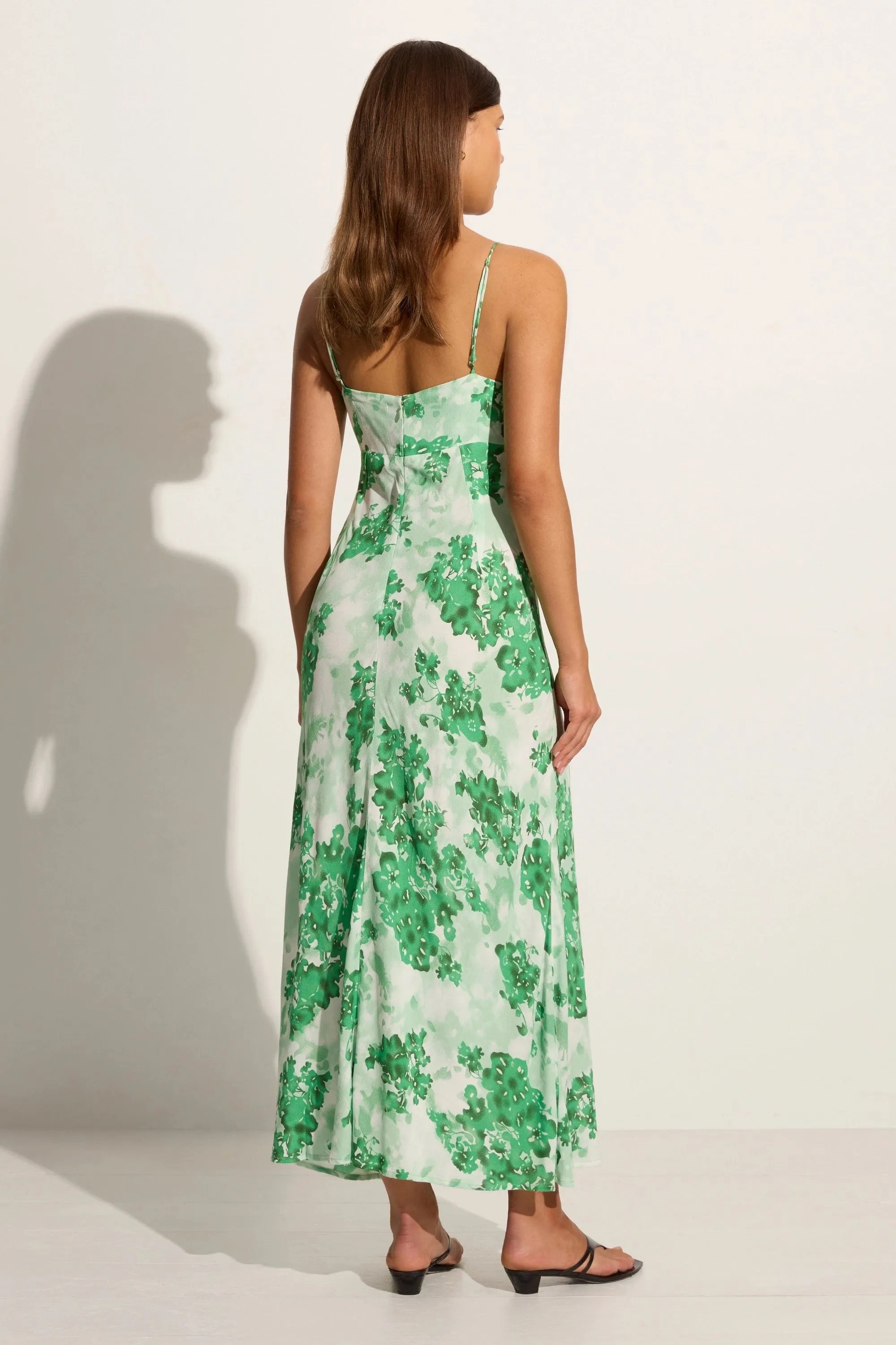 San Paolo Midi Dress Rosella Floral Green - Final Sale sold by Faithfull the Brand product image thumbnail 4
