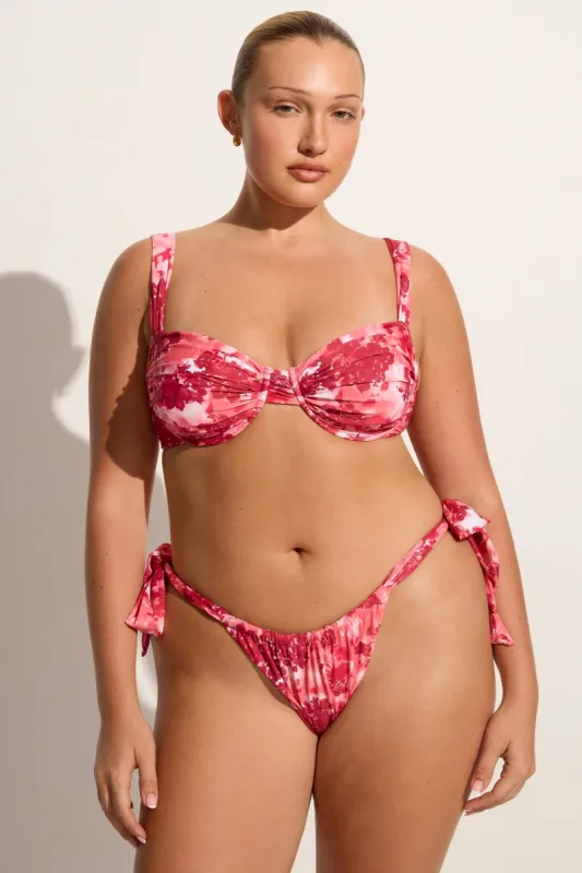Sol Bikini Top Rosella Floral sold by Faithfull the Brand