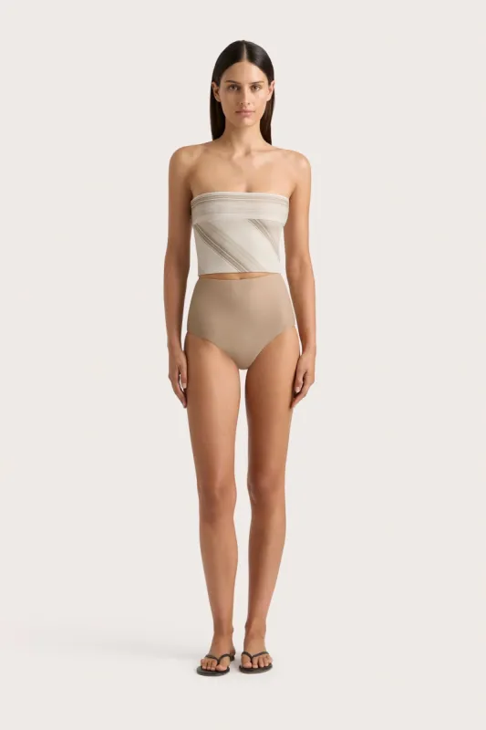Reyes Bikini Bottom Taupe - Final Sale sold by Faithfull the Brand