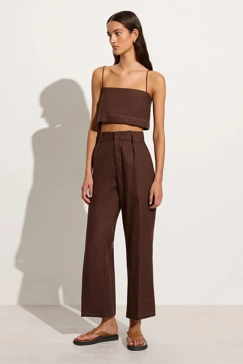 Ida Pant Cacao sold by Faithfull the Brand product image thumbnail 3