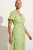 Bellavista Midi Dress Lou Floral Print Green - Final Sale sold by Faithfull the Brand