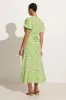 Bellavista Midi Dress Lou Floral Print Green - Final Sale sold by Faithfull the Brand