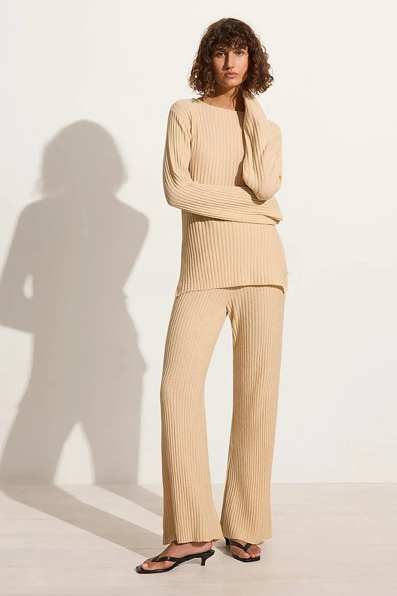 Santi Pant Beige - Final Sale sold by Faithfull the Brand product image thumbnail 3