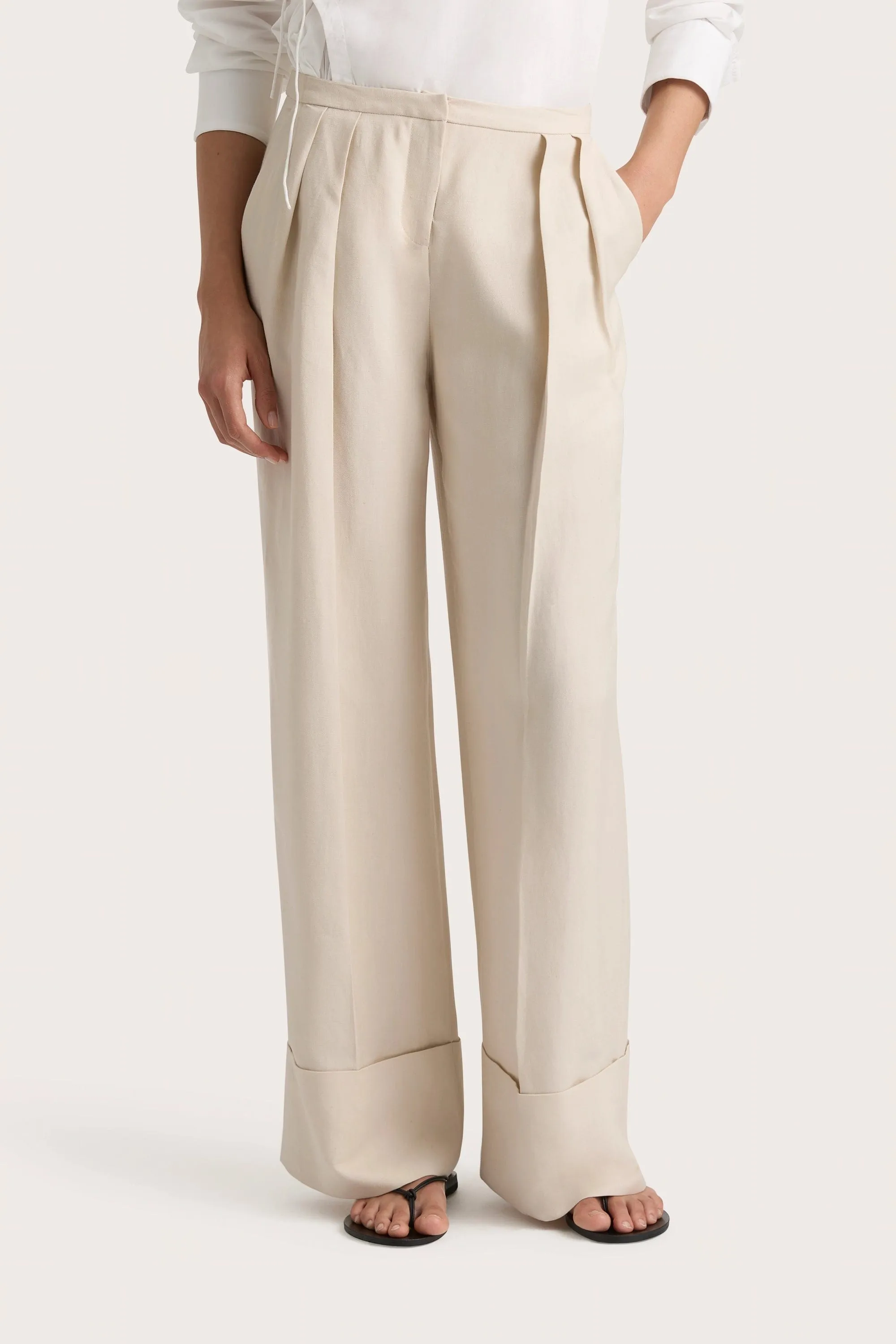 Soleil Trouser Sand - Final Sale sold by Faithfull the Brand product image thumbnail 3