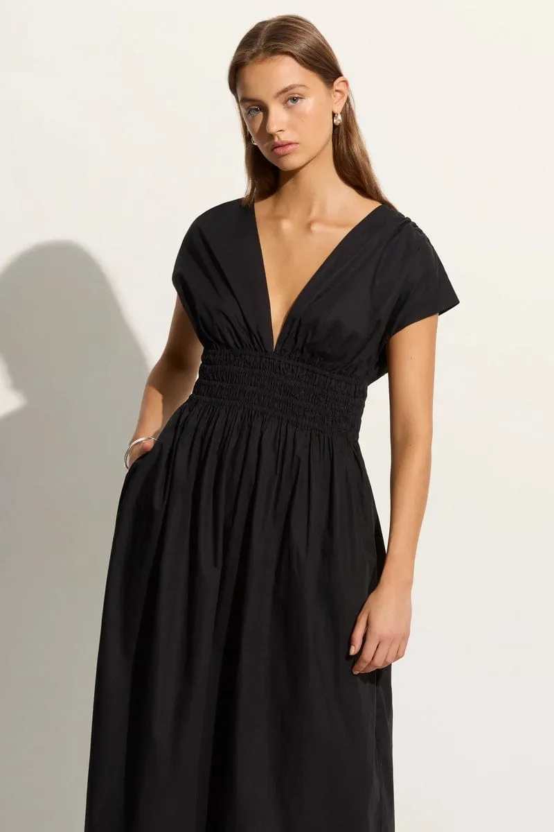 Agnes Midi Dress Black (Exclusive) sold by Faithfull the Brand product image thumbnail 3