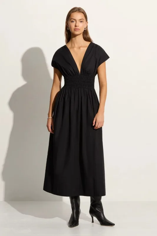Agnes Midi Dress Black (Exclusive) sold by Faithfull the Brand