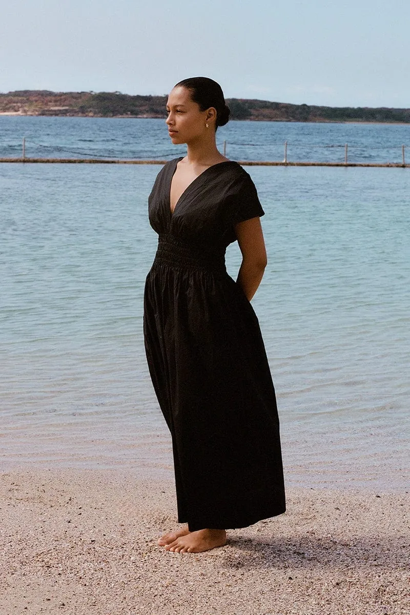 Agnes Midi Dress Black (Exclusive) sold by Faithfull the Brand product image thumbnail 2