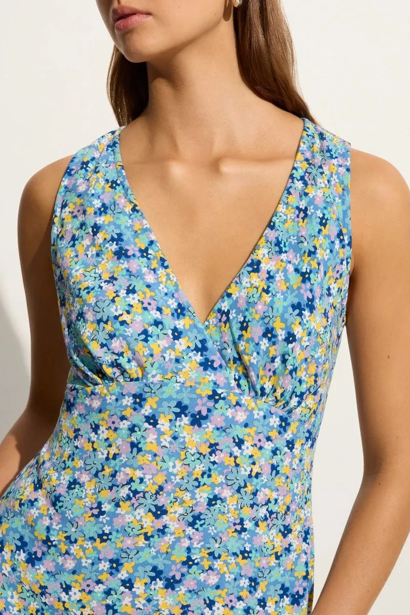 Nadja Mini Dress Cala Nica Floral Blue (Exclusive) - Final Sale sold by Faithfull the Brand product image thumbnail 4