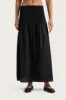 Baia Midi Skirt Black - Final Sale sold by Faithfull the Brand