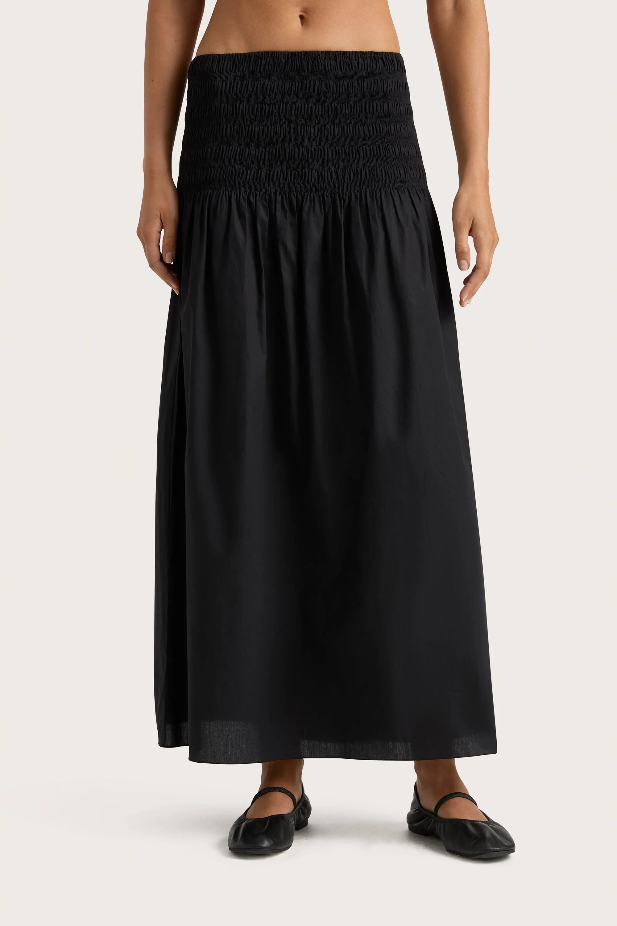 Baia Midi Skirt Black - Final Sale sold by Faithfull the Brand product image thumbnail 3