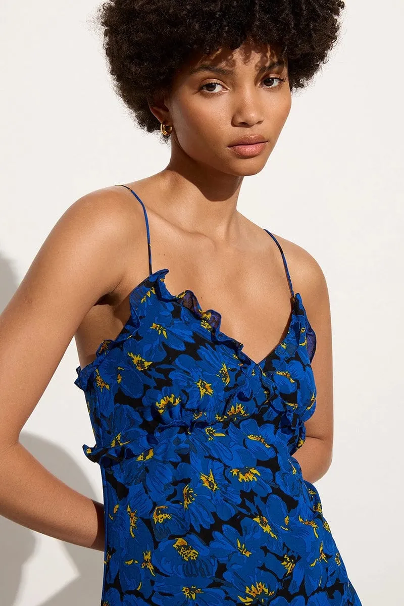 Maye Midi Dress El Limon Floral Blue sold by Faithfull the Brand product image thumbnail 2