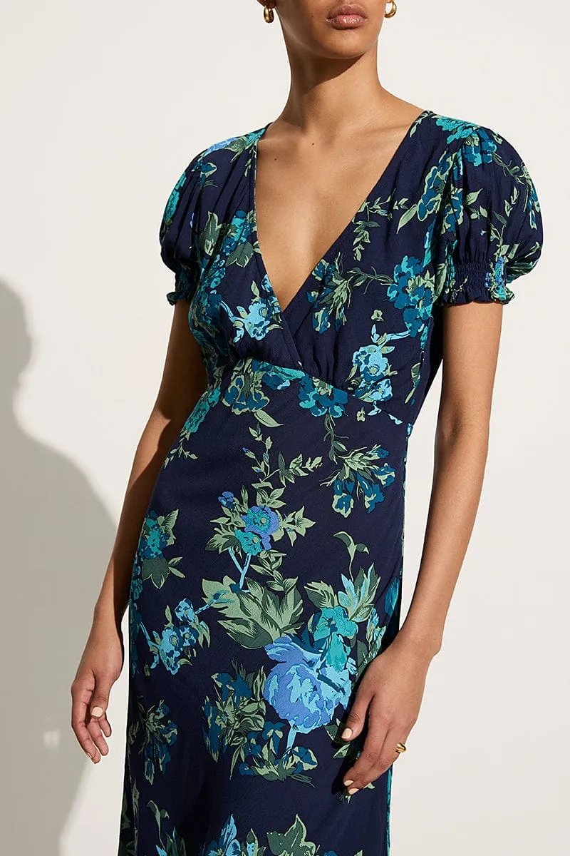 Reis Maxi Dress Escala Floral Navy - Final Sale sold by Faithfull the Brand product image thumbnail 4