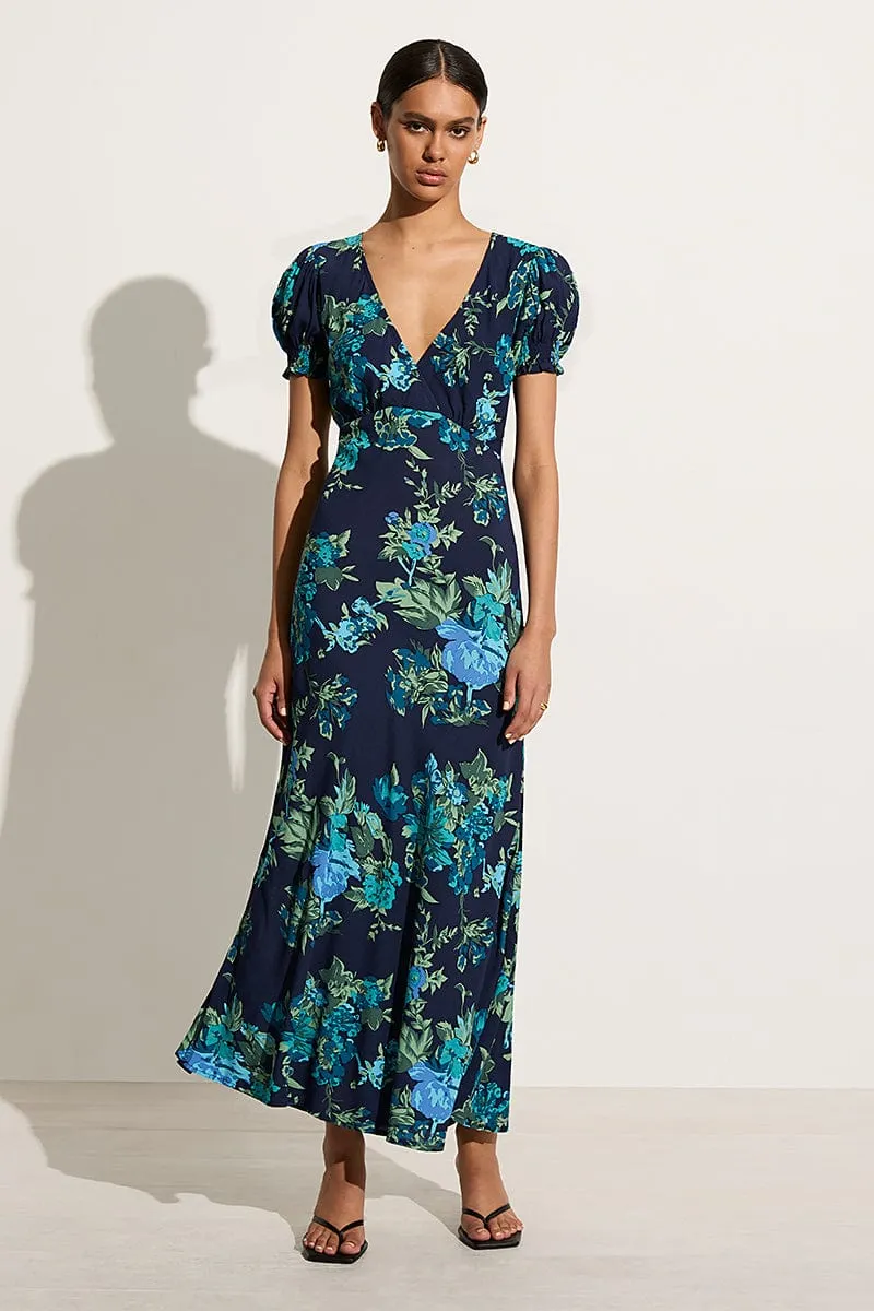 Reis Maxi Dress Escala Floral Navy - Final Sale sold by Faithfull the Brand