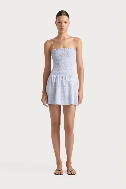 Geriba Mini Dress Leilani Mid Blue - Final Sale sold by Faithfull the Brand