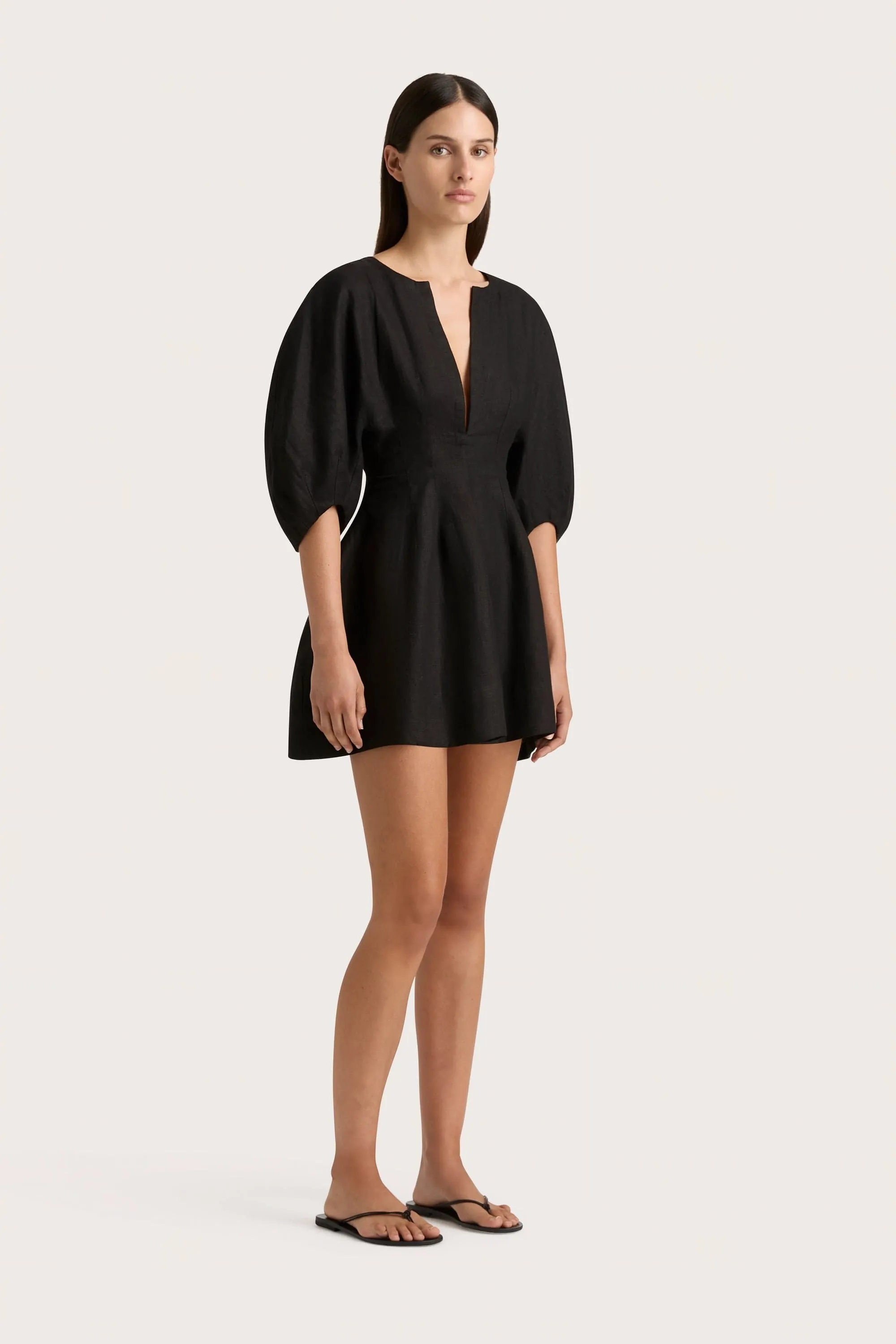 Soleil Mini Dress Black - Final Sale sold by Faithfull the Brand product image thumbnail 3
