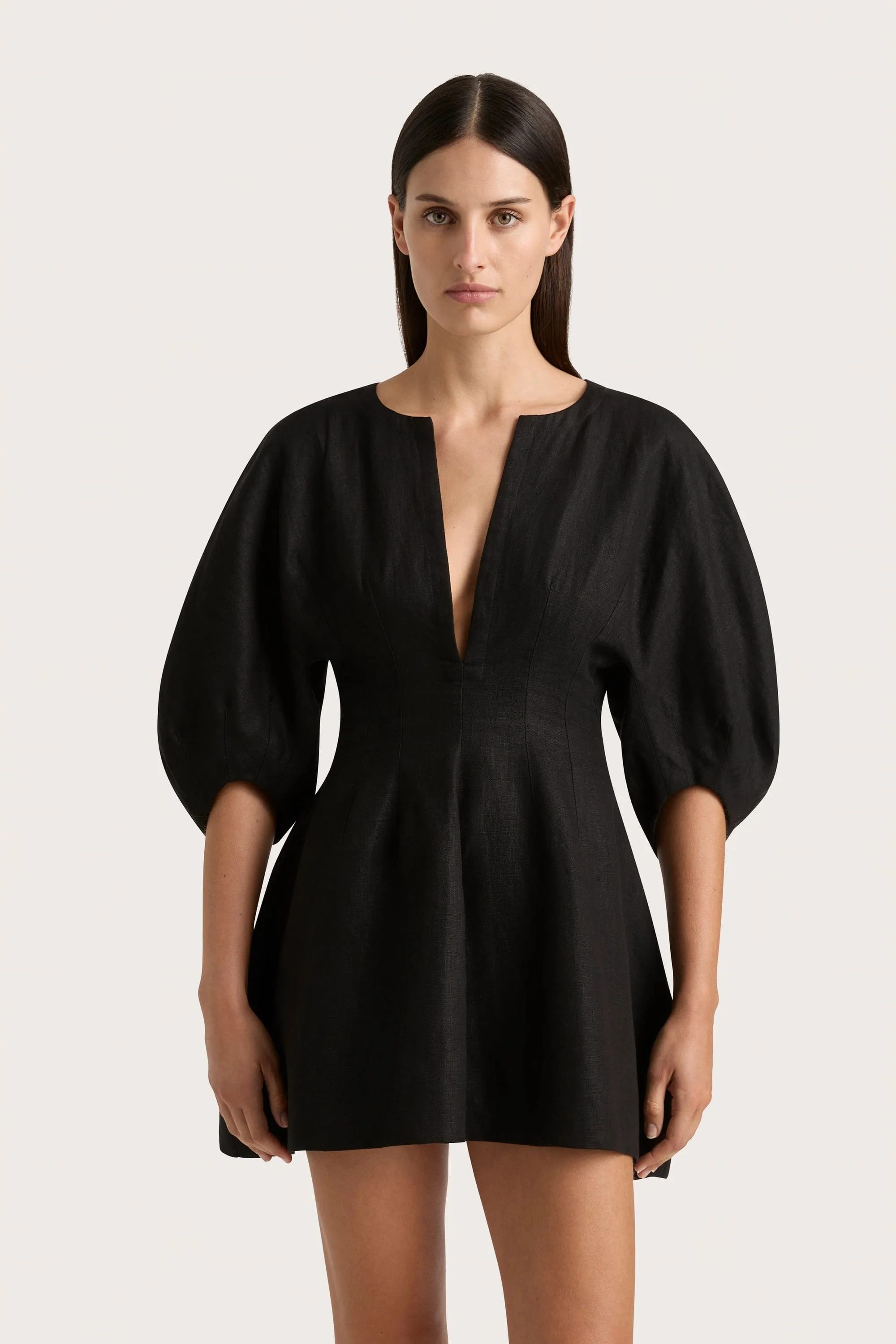Soleil Mini Dress Black - Final Sale sold by Faithfull the Brand product image thumbnail 2