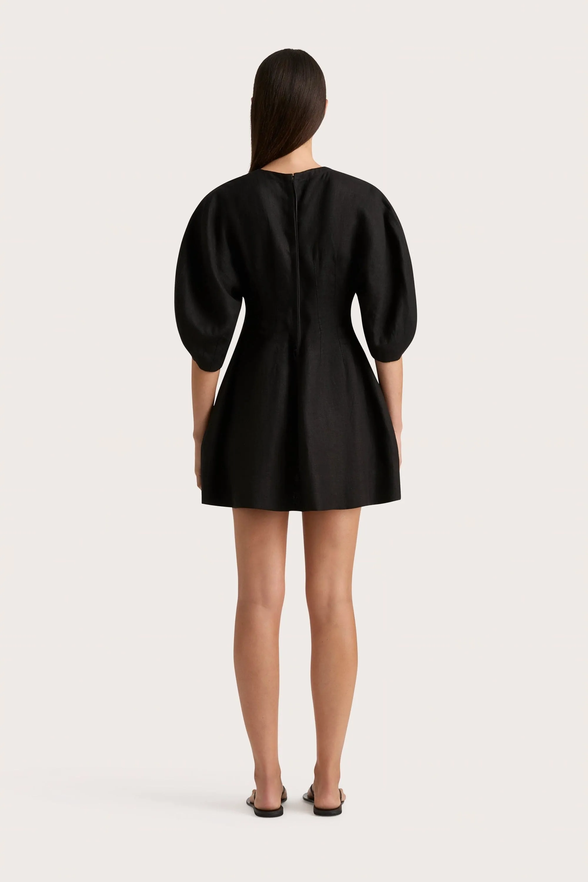 Soleil Mini Dress Black - Final Sale sold by Faithfull the Brand product image thumbnail 4