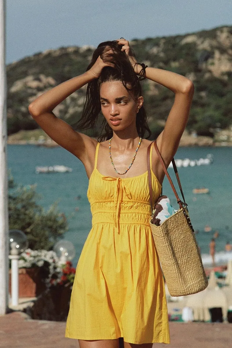 Alboa Mini Dress Citrus - Final Sale sold by Faithfull the Brand product image thumbnail 2