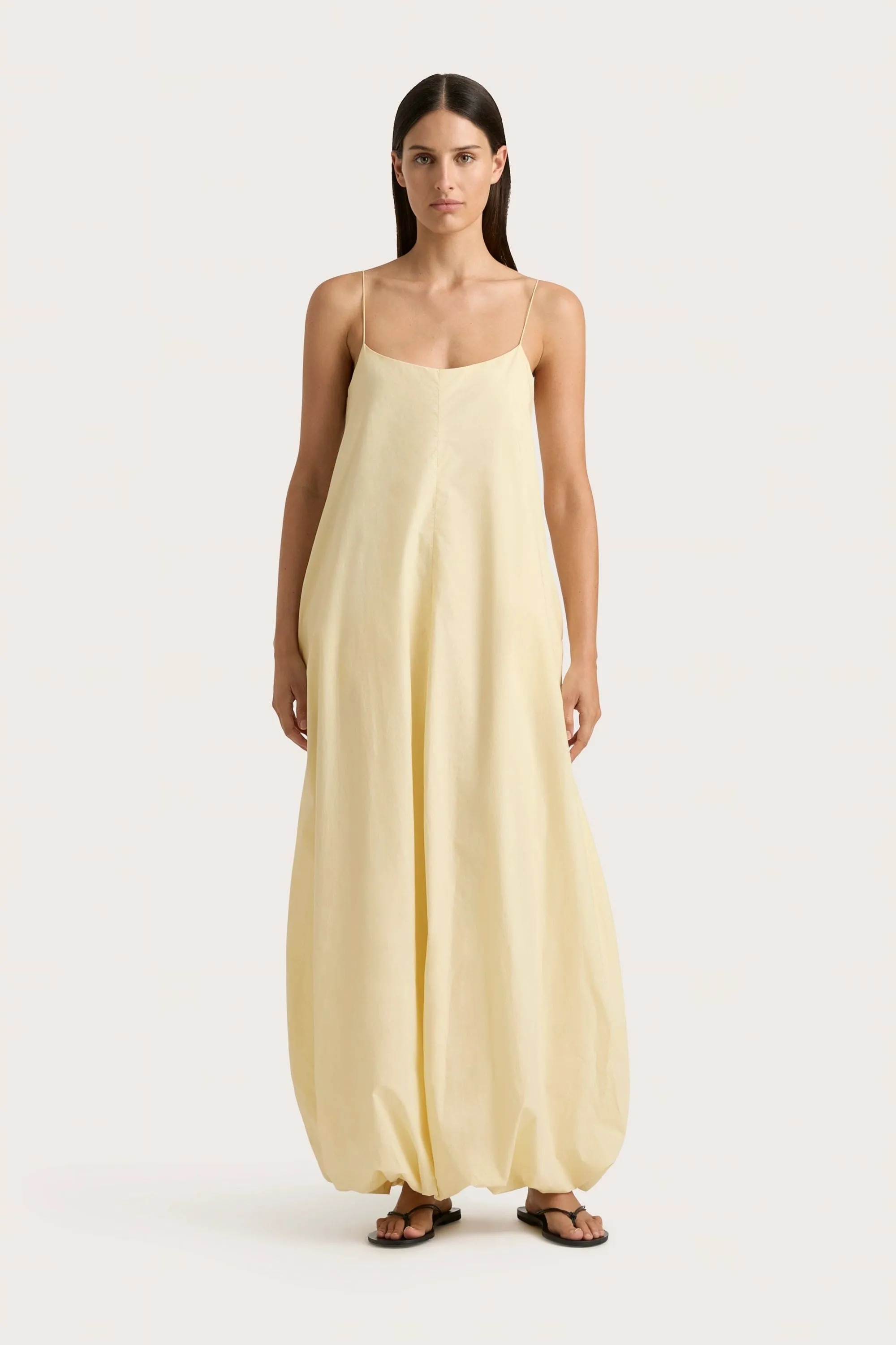 Anais Maxi Dress Lemon sold by Faithfull the Brand