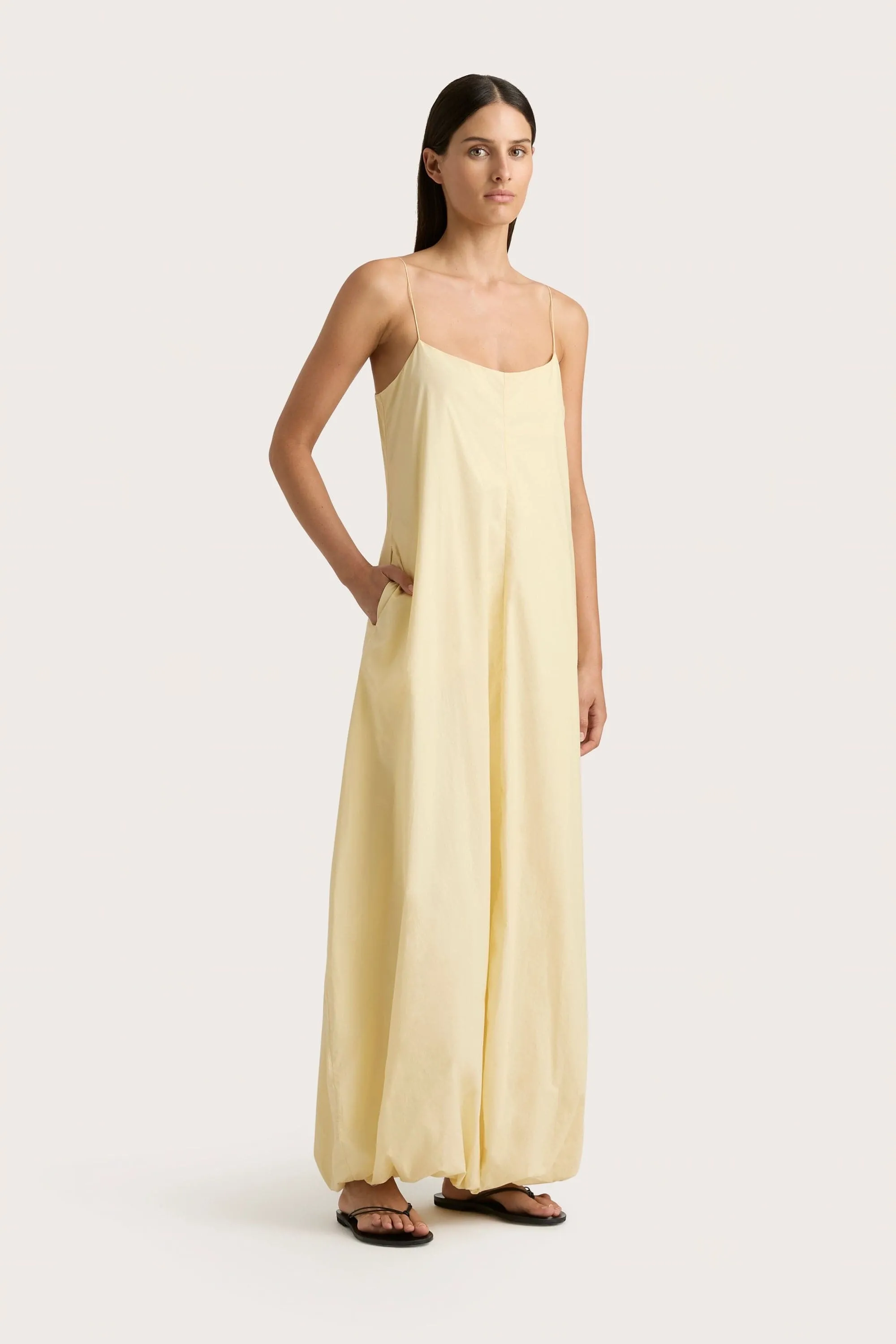 Anais Maxi Dress Lemon sold by Faithfull the Brand product image thumbnail 4