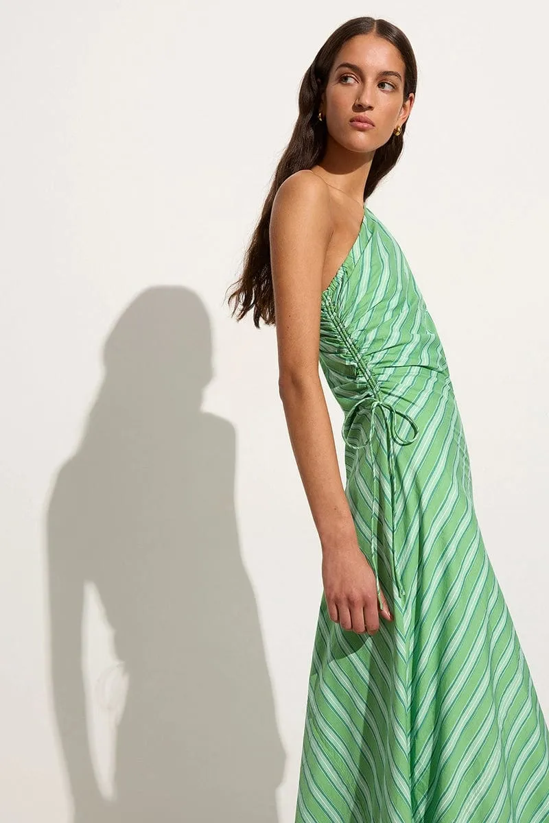 Laureles Maxi Dress Akaia Stripe Green sold by Faithfull the Brand product image thumbnail 5