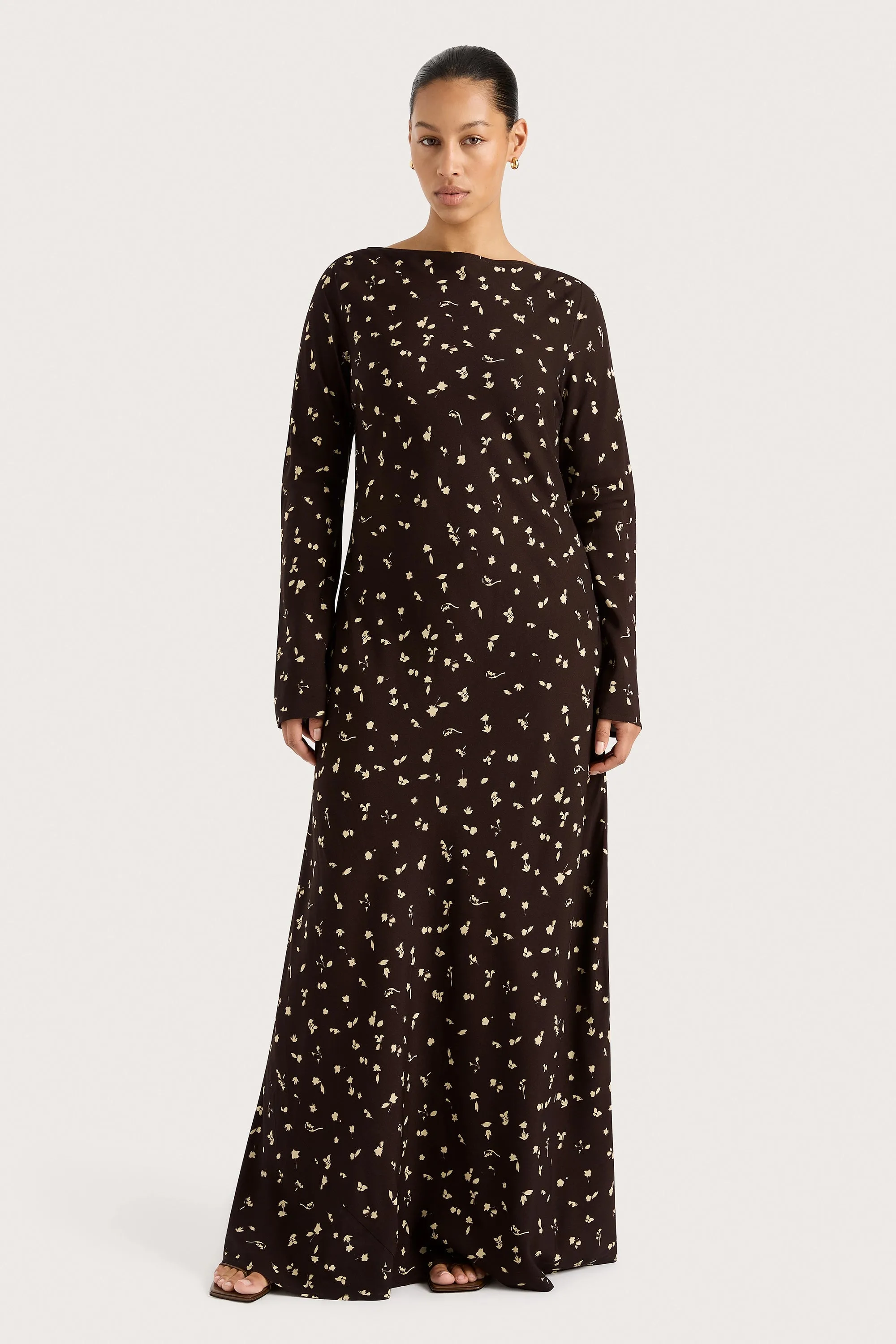 Lilou Maxi Dress Clover Brown - Final Sale sold by Faithfull the Brand