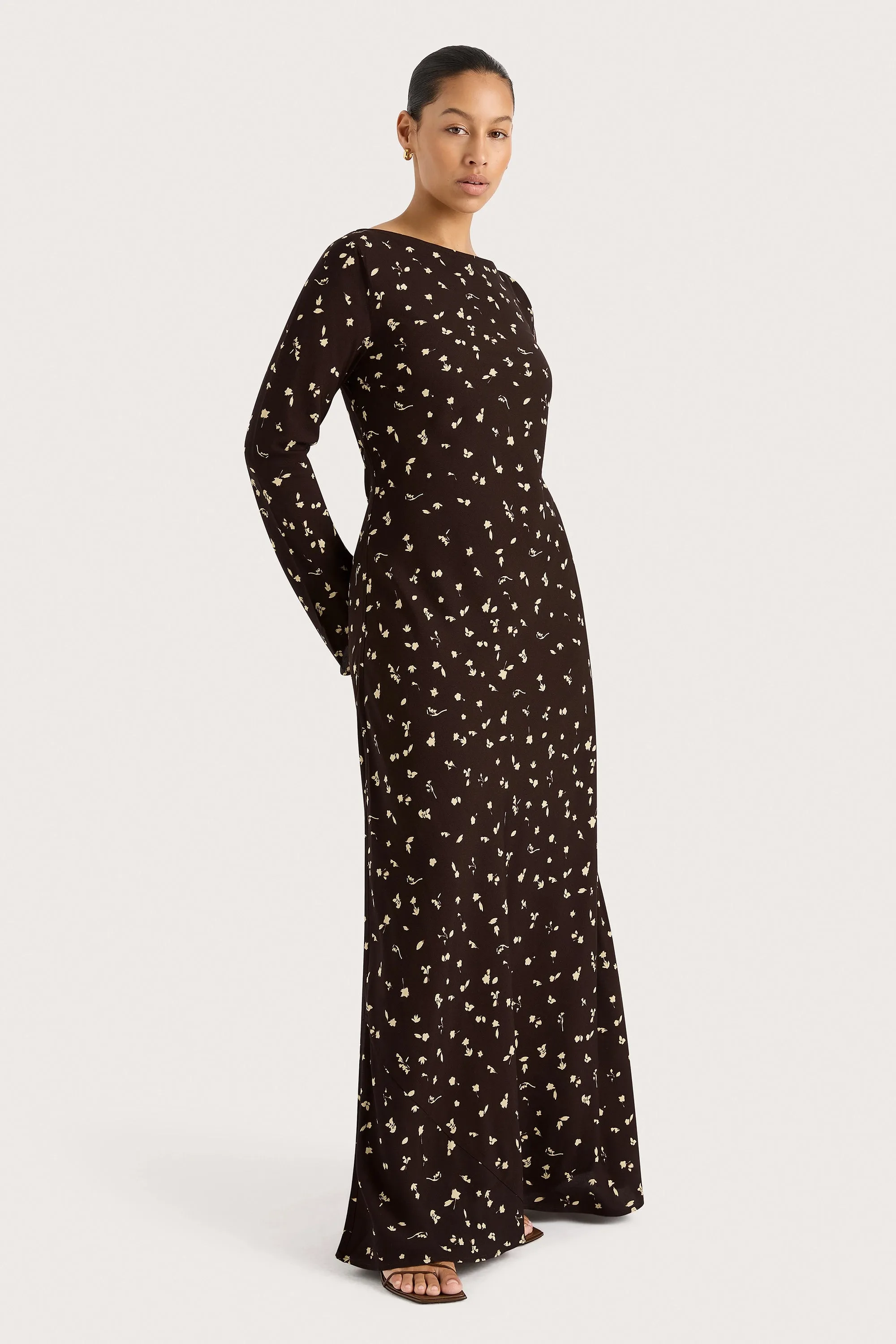 Lilou Maxi Dress Clover Brown - Final Sale sold by Faithfull the Brand product image thumbnail 4