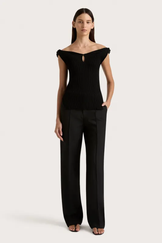 Heidi Knit Top Black - Final Sale sold by Faithfull the Brand