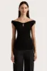 Heidi Knit Top Black - Final Sale sold by Faithfull the Brand